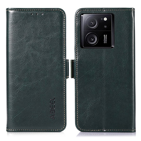 Funda de Cuero Cartera con Soporte Carcasa A07D para Xiaomi Mi 13T 5G Verde