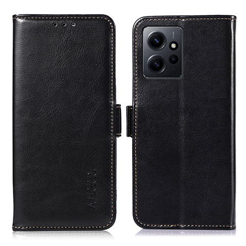 Funda de Cuero Cartera con Soporte Carcasa A07D para Xiaomi Redmi Note 12 4G Negro