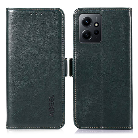 Funda de Cuero Cartera con Soporte Carcasa A07D para Xiaomi Redmi Note 12 4G Verde