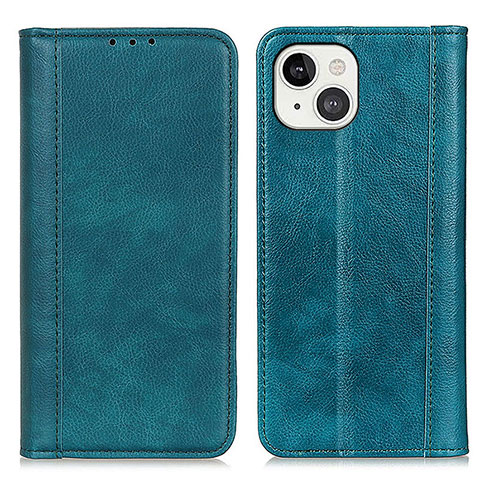 Funda de Cuero Cartera con Soporte Carcasa A08 para Apple iPhone 14 Plus Verde