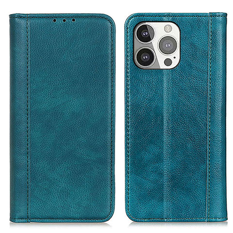 Funda de Cuero Cartera con Soporte Carcasa A08 para Apple iPhone 14 Pro Verde