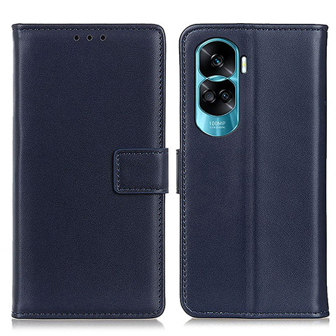 Funda de Cuero Cartera con Soporte Carcasa A08D para Huawei Honor 90 Lite 5G Azul