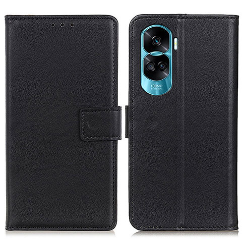 Funda de Cuero Cartera con Soporte Carcasa A08D para Huawei Honor 90 Lite 5G Negro