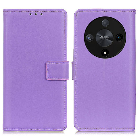 Funda de Cuero Cartera con Soporte Carcasa A08D para Huawei Honor Magic6 Lite 5G Morado