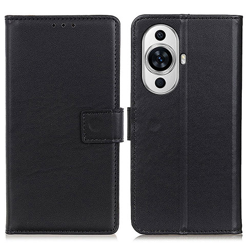 Funda de Cuero Cartera con Soporte Carcasa A08D para Huawei Nova 11 Pro Negro