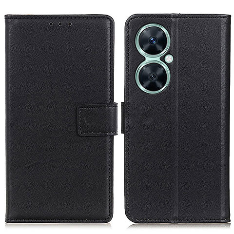 Funda de Cuero Cartera con Soporte Carcasa A08D para Huawei Nova 11i Negro