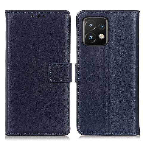 Funda de Cuero Cartera con Soporte Carcasa A08D para Motorola Moto Edge 40 Pro 5G Azul