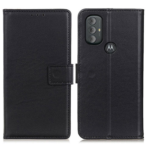 Funda de Cuero Cartera con Soporte Carcasa A08D para Motorola Moto G Power (2022) Negro