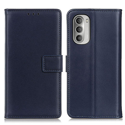 Funda de Cuero Cartera con Soporte Carcasa A08D para Motorola Moto G Stylus (2022) 4G Azul