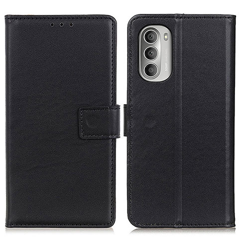 Funda de Cuero Cartera con Soporte Carcasa A08D para Motorola Moto G Stylus (2022) 5G Negro