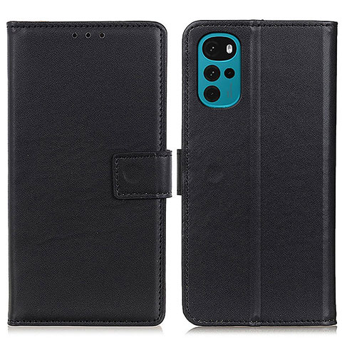 Funda de Cuero Cartera con Soporte Carcasa A08D para Motorola Moto G22 Negro