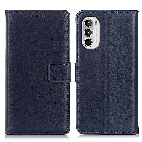 Funda de Cuero Cartera con Soporte Carcasa A08D para Motorola Moto G82 5G Azul