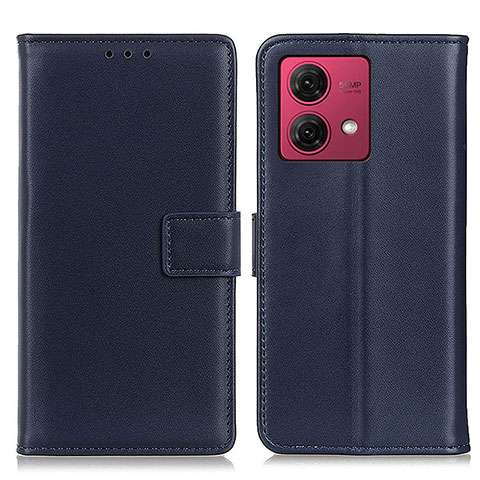 Funda de Cuero Cartera con Soporte Carcasa A08D para Motorola Moto G84 5G Azul