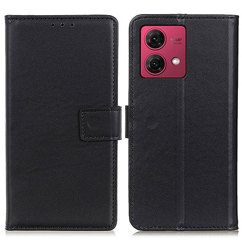 Funda de Cuero Cartera con Soporte Carcasa A08D para Motorola Moto G84 5G Negro