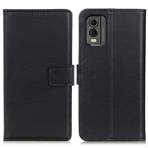 Funda de Cuero Cartera con Soporte Carcasa A08D para Nokia C210 Negro