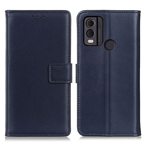 Funda de Cuero Cartera con Soporte Carcasa A08D para Nokia C22 Azul