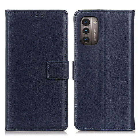 Funda de Cuero Cartera con Soporte Carcasa A08D para Nokia G11 Azul