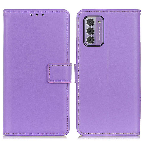 Funda de Cuero Cartera con Soporte Carcasa A08D para Nokia G310 5G Morado