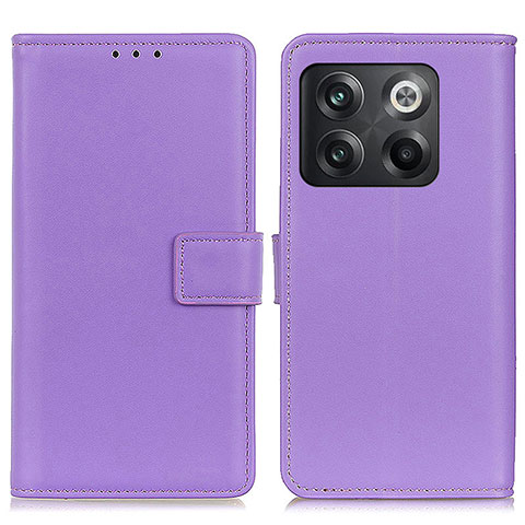 Funda de Cuero Cartera con Soporte Carcasa A08D para OnePlus 10T 5G Morado