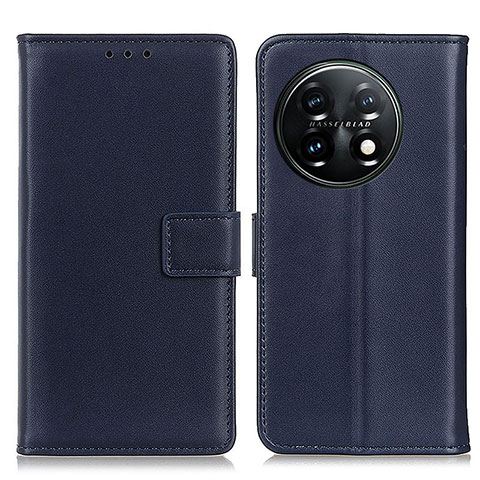 Funda de Cuero Cartera con Soporte Carcasa A08D para OnePlus 11 5G Azul