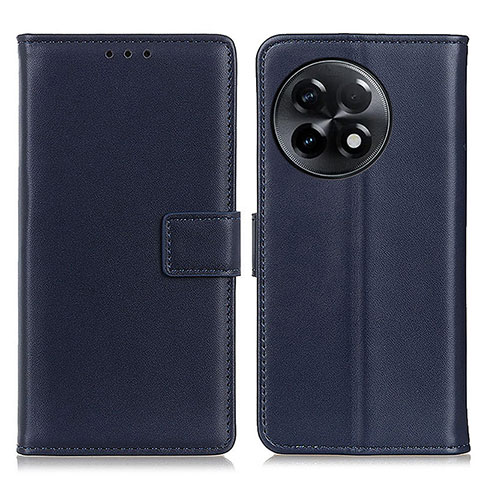 Funda de Cuero Cartera con Soporte Carcasa A08D para OnePlus 11R 5G Azul