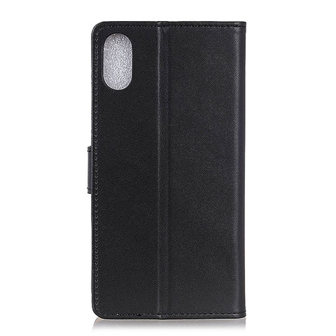 Funda de Cuero Cartera con Soporte Carcasa A08D para Samsung Galaxy A01 Core Negro