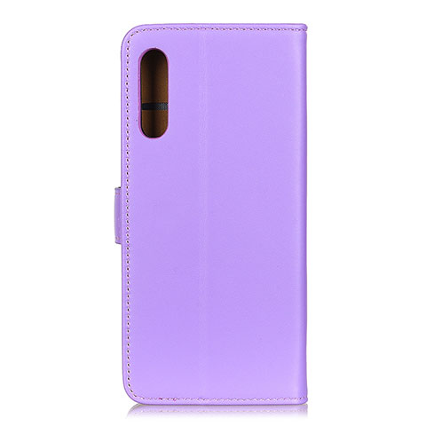 Funda de Cuero Cartera con Soporte Carcasa A08D para Samsung Galaxy A02 Morado