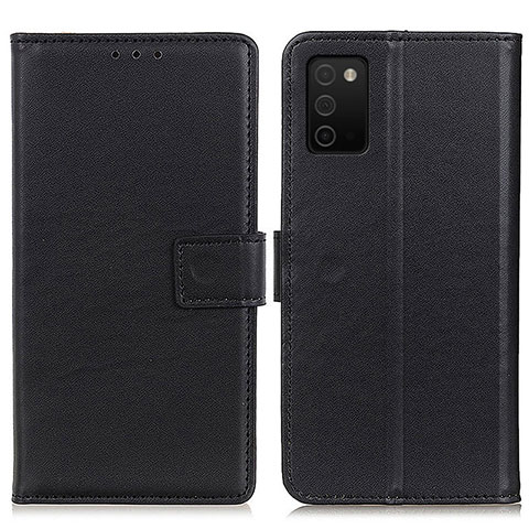 Funda de Cuero Cartera con Soporte Carcasa A08D para Samsung Galaxy A02s Negro