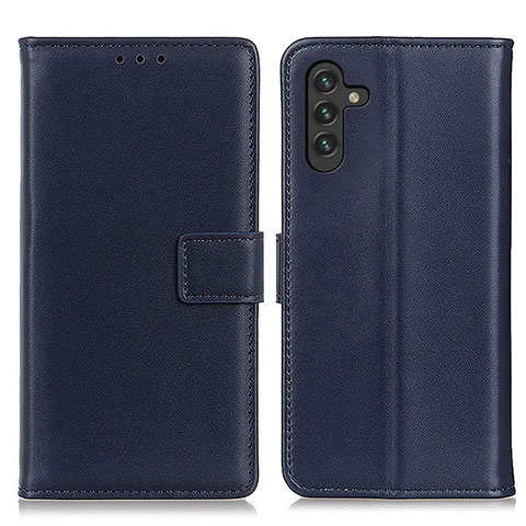 Funda de Cuero Cartera con Soporte Carcasa A08D para Samsung Galaxy A04s Azul