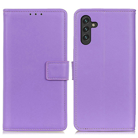 Funda de Cuero Cartera con Soporte Carcasa A08D para Samsung Galaxy A04s Morado