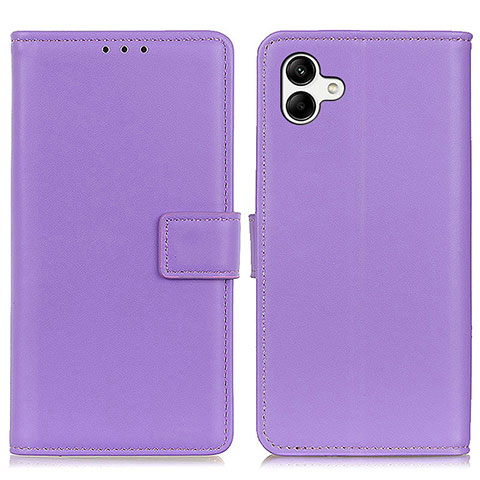 Funda de Cuero Cartera con Soporte Carcasa A08D para Samsung Galaxy A05 Morado