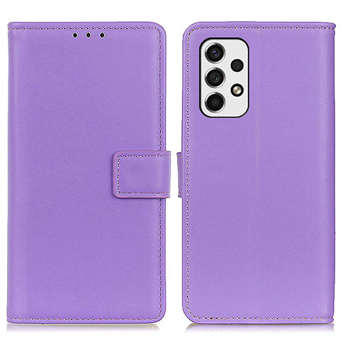 Funda de Cuero Cartera con Soporte Carcasa A08D para Samsung Galaxy A53 5G Morado