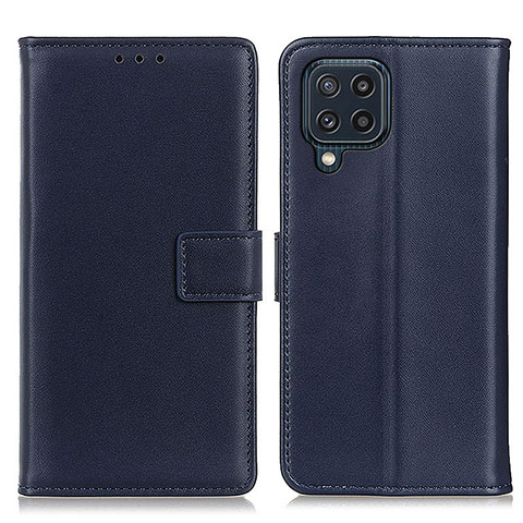 Funda de Cuero Cartera con Soporte Carcasa A08D para Samsung Galaxy M32 4G Azul