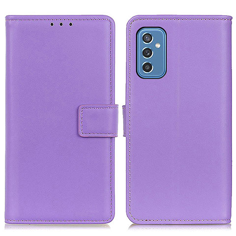 Funda de Cuero Cartera con Soporte Carcasa A08D para Samsung Galaxy M52 5G Morado