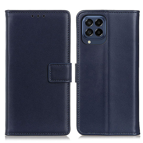 Funda de Cuero Cartera con Soporte Carcasa A08D para Samsung Galaxy M53 5G Azul