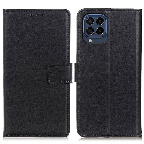 Funda de Cuero Cartera con Soporte Carcasa A08D para Samsung Galaxy M53 5G Negro