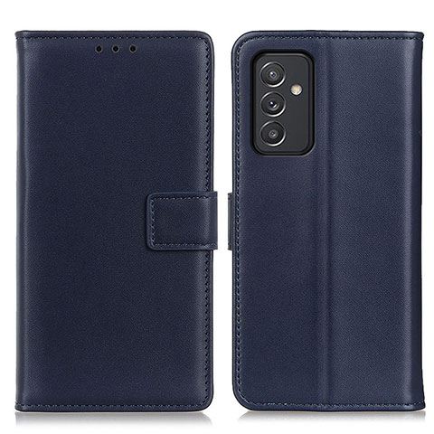 Funda de Cuero Cartera con Soporte Carcasa A08D para Samsung Galaxy Quantum4 5G Azul