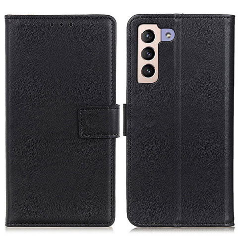 Funda de Cuero Cartera con Soporte Carcasa A08D para Samsung Galaxy S21 5G Negro