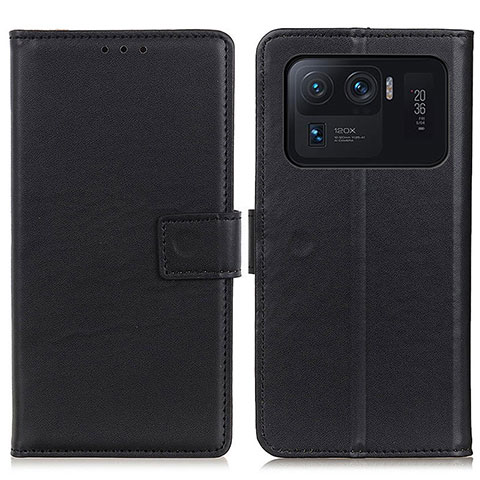 Funda de Cuero Cartera con Soporte Carcasa A08D para Xiaomi Mi 11 Ultra 5G Negro