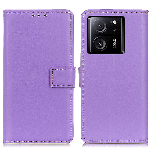 Funda de Cuero Cartera con Soporte Carcasa A08D para Xiaomi Mi 13T Pro 5G Morado