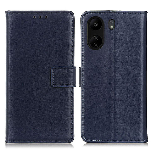 Funda de Cuero Cartera con Soporte Carcasa A08D para Xiaomi Redmi 13C Azul