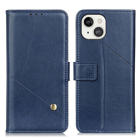 Funda de Cuero Cartera con Soporte Carcasa A09 para Apple iPhone 13 Azul