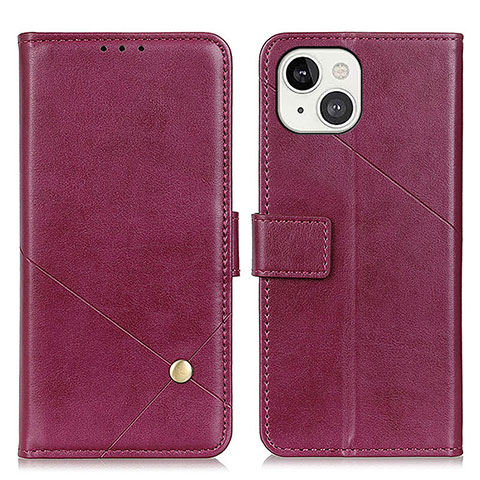 Funda de Cuero Cartera con Soporte Carcasa A09 para Apple iPhone 14 Plus Morado