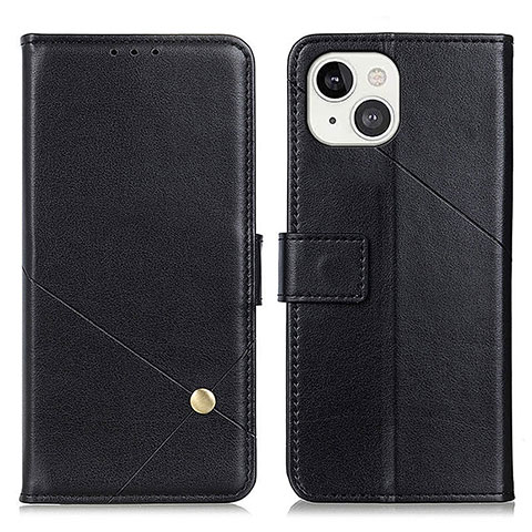 Funda de Cuero Cartera con Soporte Carcasa A09 para Apple iPhone 15 Negro