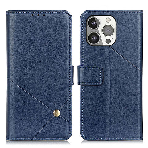 Funda de Cuero Cartera con Soporte Carcasa A09 para Apple iPhone 15 Pro Max Azul