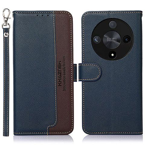 Funda de Cuero Cartera con Soporte Carcasa A09D para Huawei Honor Magic6 Lite 5G Azul