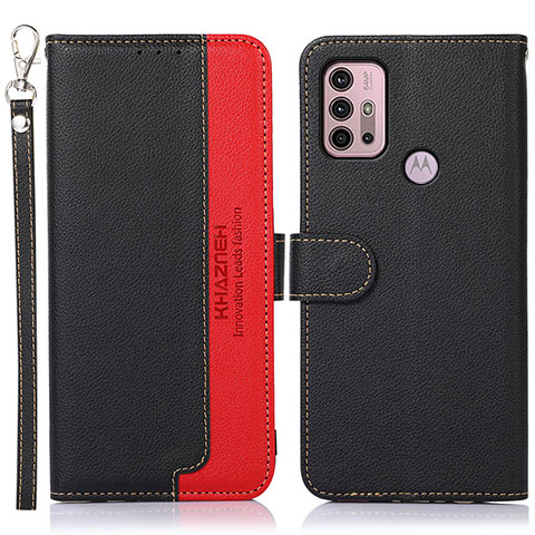 Funda de Cuero Cartera con Soporte Carcasa A09D para Motorola Moto G31 Negro