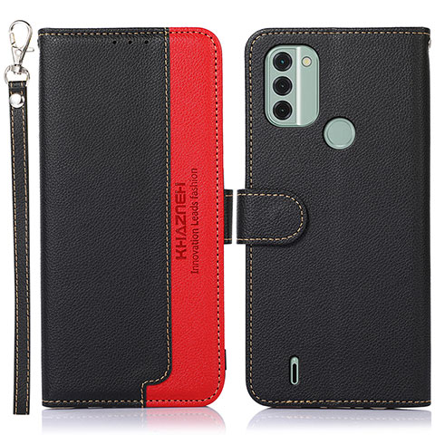 Funda de Cuero Cartera con Soporte Carcasa A09D para Nokia C31 Negro