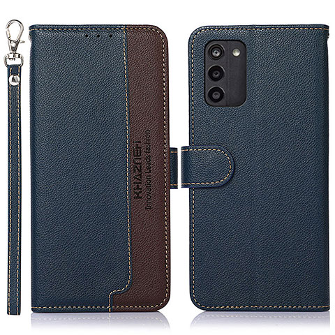 Funda de Cuero Cartera con Soporte Carcasa A09D para Nokia G100 Azul