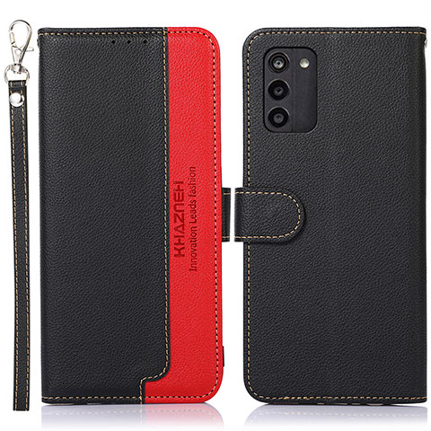 Funda de Cuero Cartera con Soporte Carcasa A09D para Nokia G100 Negro